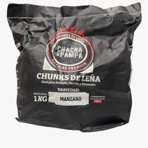 CHUNKS DE ÁRBOLES FRUTALES (TROZOS DE LEÑA) - 1 KG - MANZANO